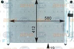 Радіатор кондиціонера для моделей: CHEVROLET (KALOS, KALOS, AVEO)