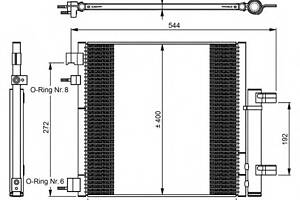 Радиатор кондиционера для моделей: CHEVROLET (SPARK)