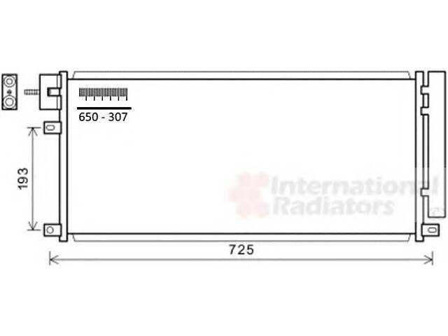 Радіатор кондиціонера для моделей: CHEVROLET (TRACKER), OPEL (MOKKA)