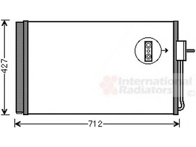 Радиатор кондиционера для моделей: CHEVROLET (VOLT), OPEL (AMPERA)