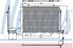Радиатор кондиционера для моделей: CHRYSLER (CROSSFIRE, CROSSFIRE), MERCEDES-BENZ (C-CLASS,C-CLASS,SLK,CLK,CLK)
