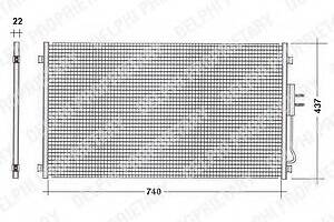 Радиатор кондиционера  для моделей: CHRYSLER (VOYAGER)