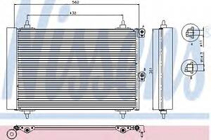 Радиатор кондиционера для моделей: CITROËN (BERLINGO, BERLINGO,XSARA), PEUGEOT (PARTNER,PARTNER)