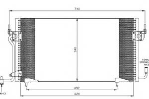 Радиатор кондиционера для моделей: CITROËN (BERLINGO, BERLINGO,XSARA,XSARA,XSARA), PEUGEOT (PARTNER,PARTNER)