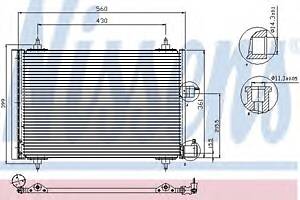Радиатор кондиционера для моделей: CITROËN (BERLINGO, BERLINGO,XSARA,XSARA,XSARA,XSARA,XSARA), PEUGEOT (PARTNER,PARTNER