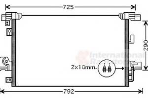 Радіатор кондиціонера для моделей: CITROËN (C-CROSSER, C-CROSSER), MITSUBISHI (OUTLANDER, LANCER, LANCER, ASX), PEUGEOT (4