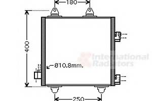 Радиатор кондиционера для моделей: CITROËN (C1), PEUGEOT (107), TOYOTA (AYGO)