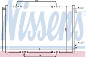 Радиатор кондиционера для моделей: CITROËN (C3, C2,C3,C3,DS3,DS3,C4), PEUGEOT (1007,207,207,207,207,207,208,2008)