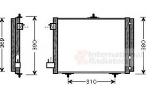 Радиатор кондиционера для моделей: CITROËN (C3, C3,C2,C3,DS3,DS3), PEUGEOT (1007,207,207,207,207,207,208)