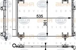 Радиатор кондиционера для моделей: CITROËN (C4, C4,C4,C4,BERLINGO,BERLINGO,C4,DS4), PEUGEOT (307,307,307,307,308,PARTNE