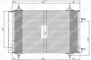 Радиатор кондиционера для моделей: CITROËN (C4, C4,C4,C4,C4,DS4), PEUGEOT (307,307,307)