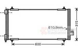 Радиатор кондиционера для моделей: CITROËN (C5, C5,C6,C5,C5), PEUGEOT (607,407,407,407)