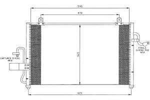 Радиатор кондиционера для моделей: DAEWOO (REZZO)