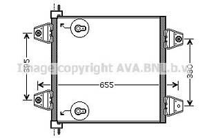 Радиатор кондиционера для моделей: DAF (XF, XF)