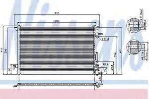 Радиатор кондиционера  для моделей: FIAT (CROMA),  OPEL (VECTRA,VECTRA,SIGNUM,VECTRA), SAAB (9-3,9-3,9-3), VAUXHALL (VEC