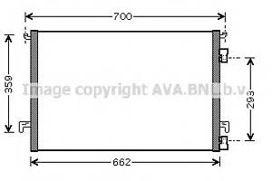 Радиатор кондиционера для моделей: FIAT (CROMA), OPEL (VECTRA,VECTRA,SIGNUM,VECTRA), VAUXHALL (VECTRA,VECTRA,SIGNUM,VE