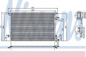 Радиатор кондиционера для моделей: FIAT (CROMA), OPEL (VECTRA,VECTRA,SIGNUM,VECTRA), VAUXHALL (VECTRA,VECTRA,SIGNUM,VE
