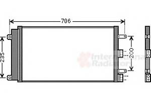 Радиатор кондиционера  для моделей: FIAT (DOBLO, DOBLO)
