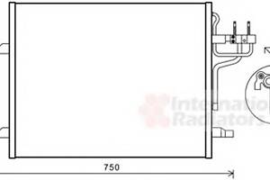 Радіатор кондиціонера для моделей: FIAT (PANDA), FORD (KUGA)