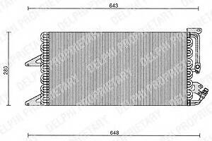 Радіатор кондиціонера для моделей: FIAT (PUNTO, PUNTO, PUNTO, PUNTO), LANCIA (Y)