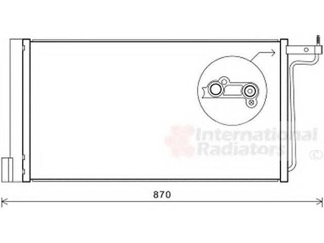 Радиатор кондиционера для моделей: FORD (C-MAX, GRAND-C-MAX,FOCUS,FOCUS,FOCUS)