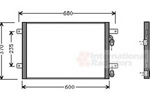 Радиатор кондиционера для моделей: FORD (GALAXY), SEAT (ALHAMBRA), VOLKSWAGEN (SHARAN)
