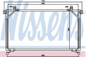 Радиатор кондиционера для моделей: FORD (MAVERICK, MAVERICK), NISSAN (TERRANO,TERRANO)