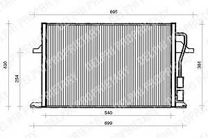 Радиатор кондиционера для моделей: FORD (MONDEO, MONDEO,MONDEO,COUGAR)