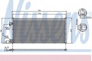 Радиатор кондиционера  для моделей: FORD (TOURNEO, TRANSIT)
