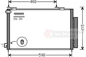 Радиатор кондиционера  для моделей: HONDA (CR-V)