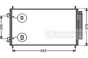 Радиатор кондиционера  для моделей: HONDA (CR-V)