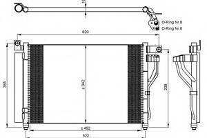 Радіатор кондиціонера для моделей: HYUNDAI (ACCENT, ACCENT)