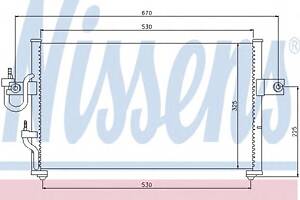 Радіатор кондиціонера для моделей: HYUNDAI (ACCENT, ACCENT)