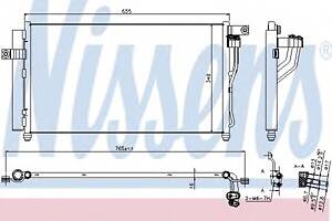 Радіатор кондиціонера для моделей: HYUNDAI (ACCENT, ACCENT)