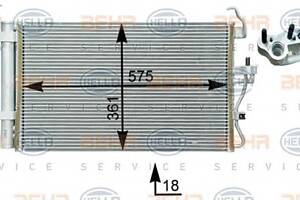 Радиатор кондиционера для моделей: HYUNDAI (COUPE, ELANTRA,COUPE)