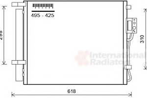 Радіатор кондиціонера для моделей: HYUNDAI (SANTA-FE)