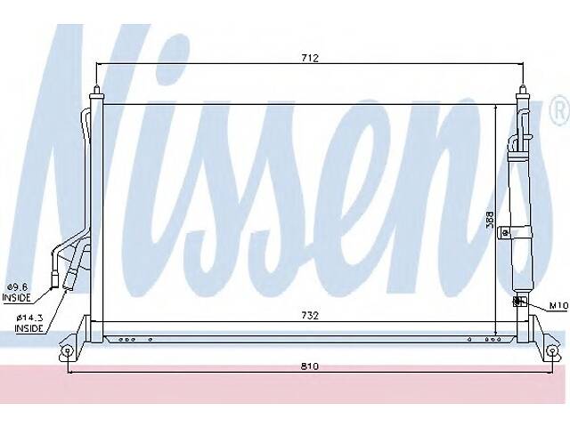 Радиатор кондиционера для моделей: INFINITI (FX)