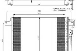 Радиатор кондиционера для моделей: JEEP (GRAND-CHEROKEE)