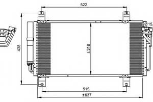 Радіатор кондиціонера для моделей: MAZDA (6,6,6,6,6)