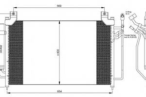 Радиатор кондиционера для моделей: MAZDA (CX-7)