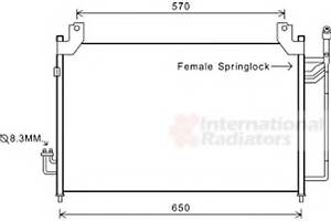Радіатор кондиціонера для моделей: MAZDA (CX-7)