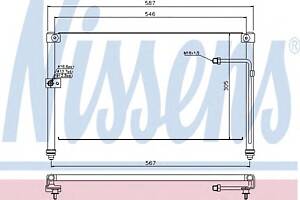 Радиатор кондиционера  для моделей: MAZDA (XEDOS, 626,626)