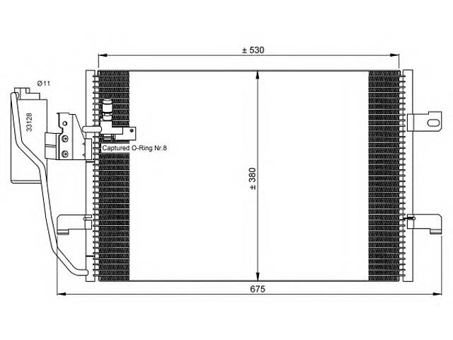 Радиатор кондиционера для моделей: MERCEDES-BENZ (A-CLASS, VANEO)
