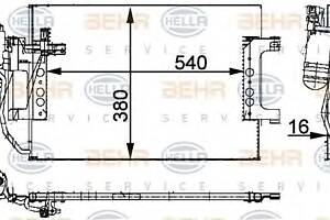 Радіатор кондиціонера для моделей: MERCEDES-BENZ (A-CLASS)
