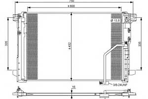 Радиатор кондиционера для моделей: MERCEDES-BENZ (C-CLASS, C-CLASS,GLK-CLASS,E-CLASS,E-CLASS,E-CLASS,E-CLASS,CLS,SLK,C-