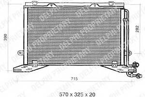 Радіатор кондиціонера для моделей: MERCEDES-BENZ (E-CLASS, E-CLASS)