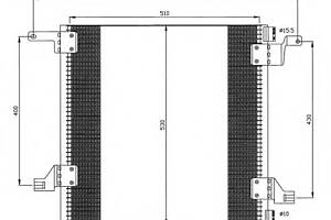 Радіатор кондиціонера для моделей: MERCEDES-BENZ (M-CLASS)