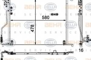 Радиатор кондиционера для моделей: MERCEDES-BENZ (S-CLASS, S-CLASS,SL)
