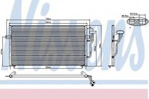 Радиатор кондиционера для моделей: MITSUBISHI (CARISMA, CARISMA,SPACE-STAR)