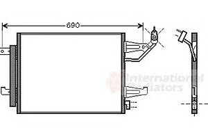 Радіатор кондиціонера для моделей: MITSUBISHI (COLT, COLT), SMART (FORFOUR)
